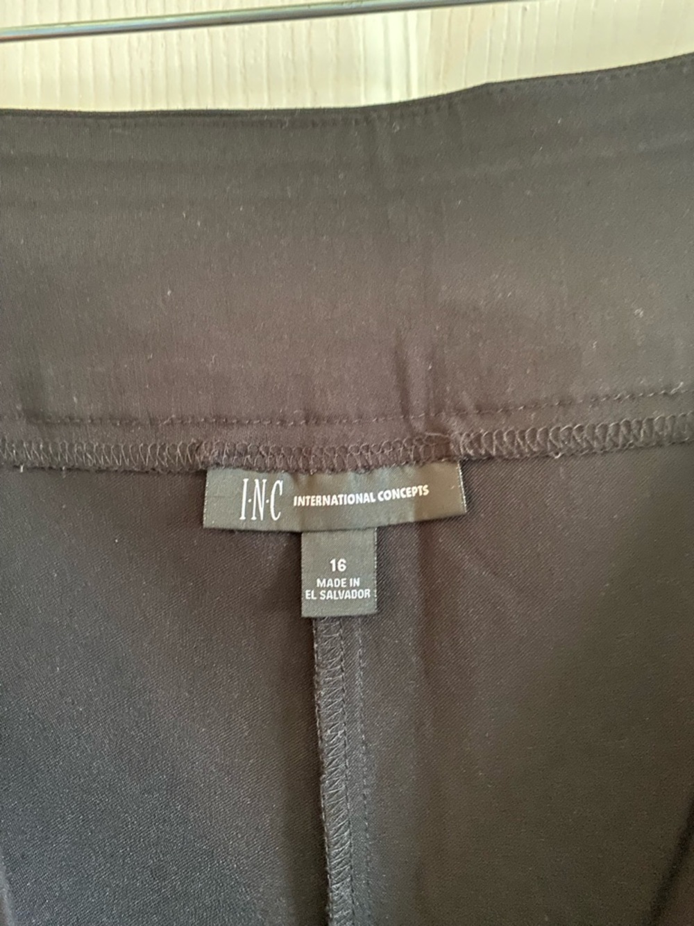 INC Women's Black Stretch Knit Shorts - Picture 3 of 4